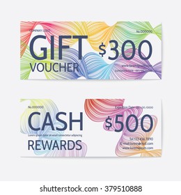 Gift voucher modern template
