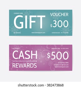 Gift voucher modern template