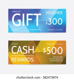Gift voucher modern template