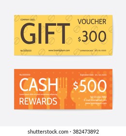 Gift voucher modern template