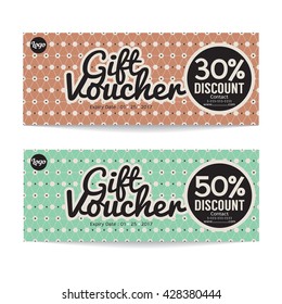 Gift Voucher Modern Template Design Vector Illustration