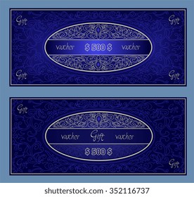 gift voucher ornament banner ornament banknote money financial check golden reward ticket card coupon certificate 