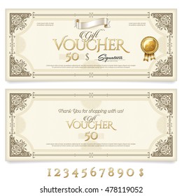 Gift Voucher with Ornaments