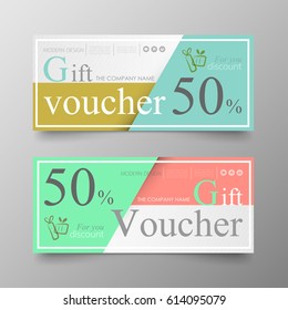 Gift voucher premium template on background vector modern value design and layout.Cover leaflet elegant Illustration in horizontal pattern.
