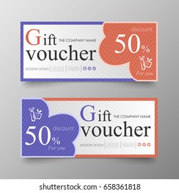 Discount Voucher Certificate Gift Card Design Stock Vector (Royalty ...