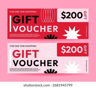 Promoción de cupones de regalo con valor de 200