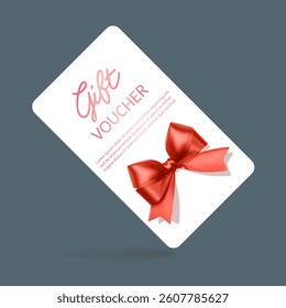 Gift Voucher with Red Ribbon