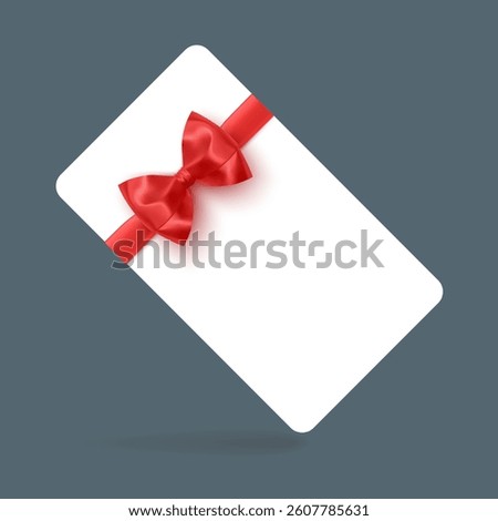 Gift Voucher with Red Ribbon