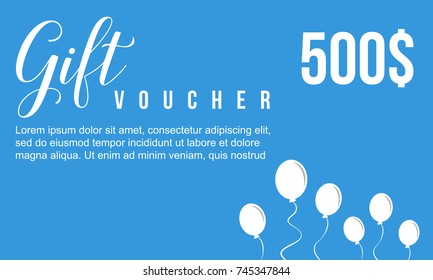Gift voucher style background collection