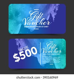 gift voucher summer sale vector

