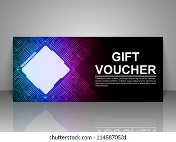 Gift voucher technology template.