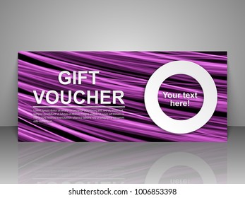 Gift voucher template.