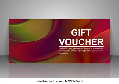 Gift voucher template.
