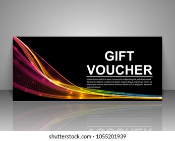 Gift voucher template.