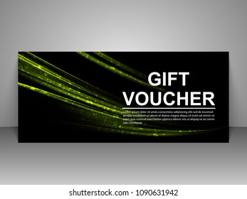 Gift voucher template.