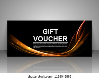 Gift voucher template.