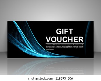 Gift voucher template.