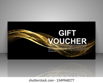 Gift voucher template.