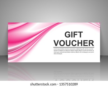 Gift voucher template.