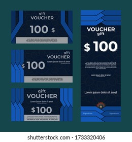 Gift voucher template.