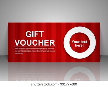Gift voucher template.