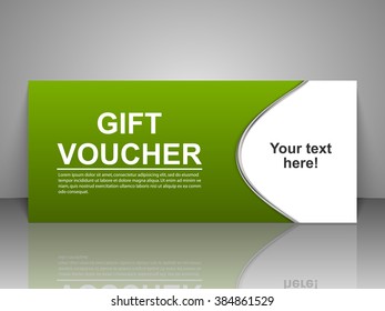 Gift voucher template.