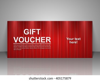 Gift voucher template.
