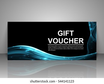 Gift voucher template.
