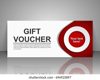 Gift voucher template.