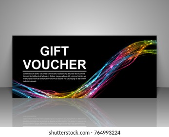 Gift voucher template.