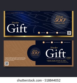 Gift voucher template, Background design coupon Vector illustration. 