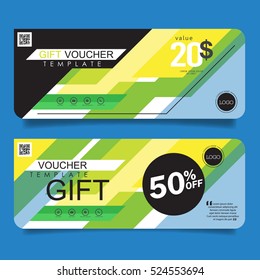 Gift voucher template, Background design coupon Vector illustration.