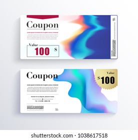 GIFT VOUCHER Template. Blank space for images.
