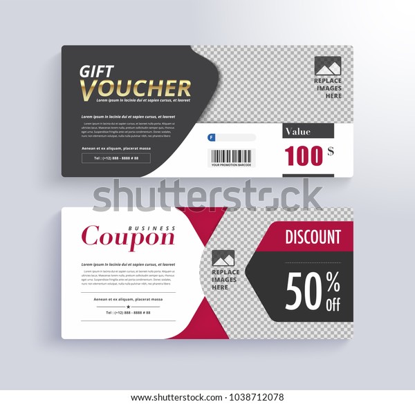 Gift Voucher Template Blank Space Images Stock Vector (royalty Free 