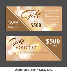 Plantilla de asiento de regalo. Puede ser utilizado para tarjetas de compra, cupón de descuento, banner, tarjeta de descuento, diseño web y otros. Ilustración vectorial. Diseño abstracto