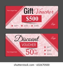 discount voucher template violet background pattern stock vector discount coupon template