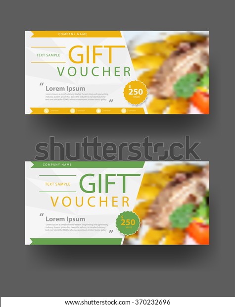 Gift Voucher Template Clean Modern Material Stock Vector (Royalty Free ...