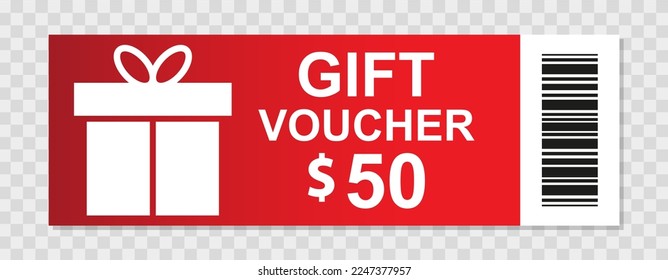 Cheque de regalo. Plantilla Cupón.Ilustración vectorial