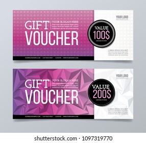Gift voucher template design.