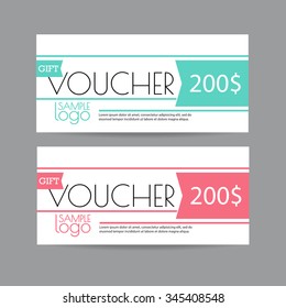 Gift voucher template design 