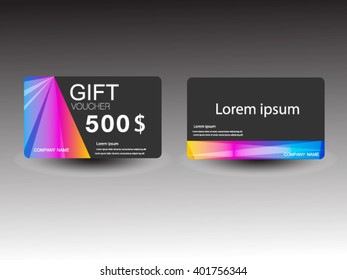 gift voucher template  design