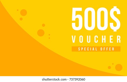 Gift voucher template design collection