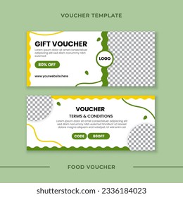 Gift voucher template with discount
