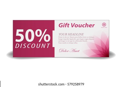 Gift Voucher Template. Discount Coupon For Spa And Heath Care Topics