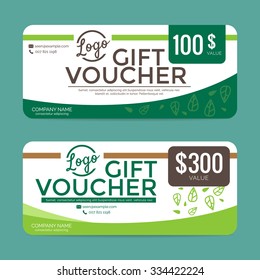 Gift voucher template , eps10 vector format