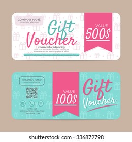 Gift Voucher Template , Eps10 Vector Format