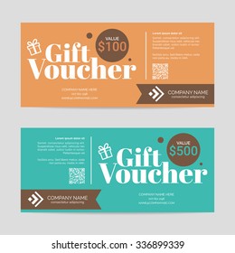 Gift voucher template , eps10 vector format