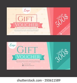 Gift Voucher Template Eps10 Vector Format Stock Vector (Royalty Free ...