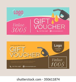 Gift voucher template , eps10 vector format