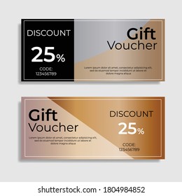 Gift voucher template. Great vector for social media, apps, discount coupons, web, online shops etc.